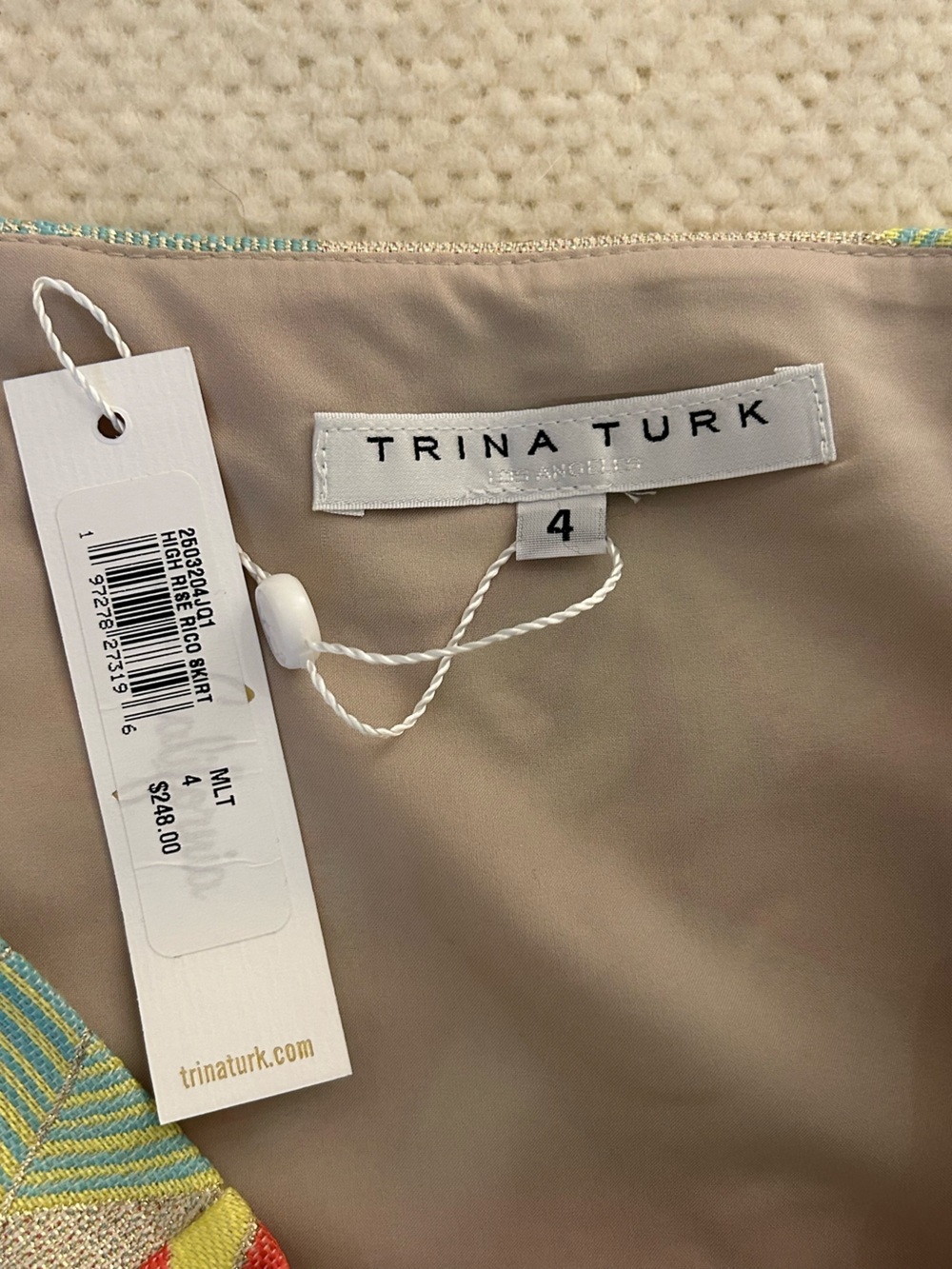 Trina Turk High Rise RICO Skirt - Picture 4 of 4